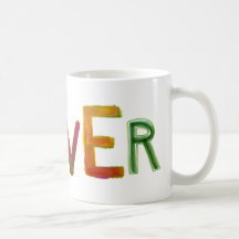 Driver word art colourful unique designated sober mug