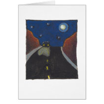Driving at night fun unique art landscape drawing