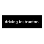 Driving Instructor Business Card