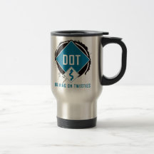 Driving On Twisties - B-Blue Coffee Mugs