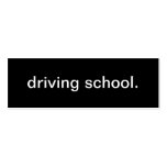 Driving School Business Card