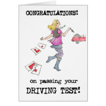 Driving Test Congratulations Card