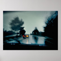 Driving Through the Rain Print