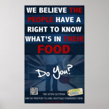 Droit de connaître l'affiche - 11x18" - LabelGMOs.