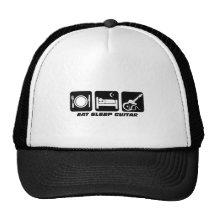 Drôle mangez la guitare de sommeil casquettes