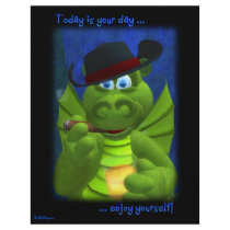Drolly Dragons: Today is your day Custom Letterhead