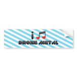 Drone Metal fan Bumper Sticker