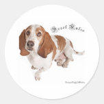 Drool Rules Round Sticker