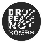 Drop Beats Not Bombs Explosion stickers