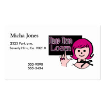 Drop Dead Loser Business Card Templates