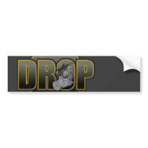 DROP DnB Drumnbass dubstep Jungle Hardstyle DJ Bumper Stickers