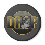 DROP DnB Drumnbass dubstep Jungle Hardstyle DJ Fridge Magnets