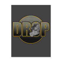 DROP DnB Drumnbass dubstep Jungle Hardstyle DJ Post Card
