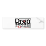 Drop Sizes in 10 Minutes Bumper Stickers