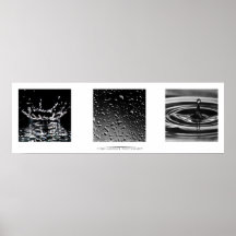 Droplets Triple Art Print