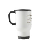 "Dropped Into Hell" Jonathan Edwards Travel Mug