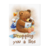 Dropping a Line Postcard