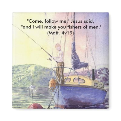 'Dropping the Hook (Christian)' Magnet by picklelillysdad