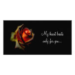 Drown Me In Love, My heart beats only for you... Custom Photo Card