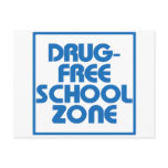 Drug-Free School Zone Sign Postcards