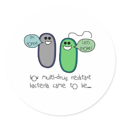Drug Resistance Stickers by SuperBug