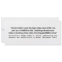 Drugs Do Not Cause Today's Alarming Crime Rates Personalized Invite