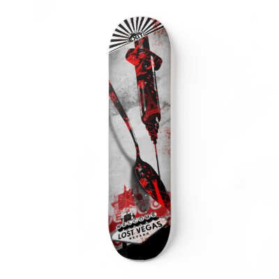 Drugs - Gun - EXIT Lost Vegas August 29, 2009 Skateboard Deck by exitconcerts