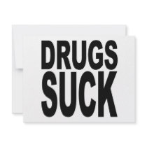 Drugs Suck Personalized Announcement