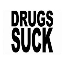 Drugs Suck Postcards