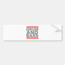 Drum and Bass Bumper Sticker
