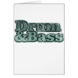 Drum and Bass Greeting Card
