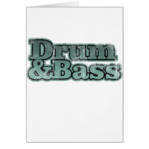 Drum and Bass Greeting Card