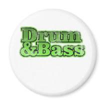 Drum and Bass Green Magnet