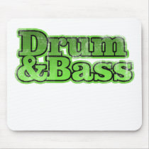 Drum and Bass Green Mousepad