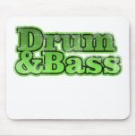 Drum and Bass Green Mousepad
