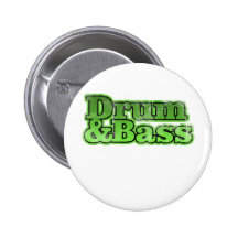 Drum and Bass Green Pin