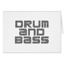 Drum and Bass Greeting Card