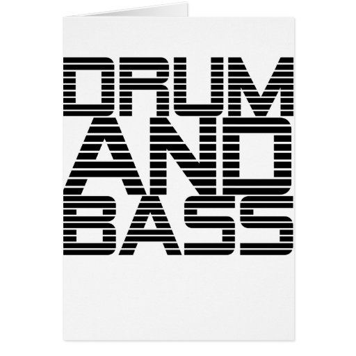 Drum and Bass Greeting Card