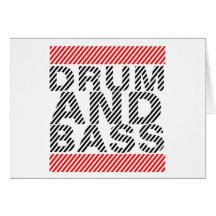 Drum and Bass Greeting Card