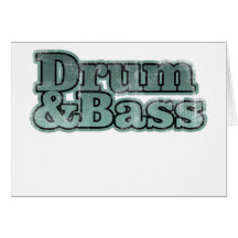 Drum and Bass Greeting Card