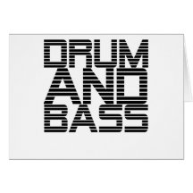 Drum and Bass Greeting Cards