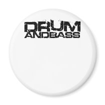 Drum and Bass Fridge Magnet