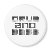 Drum and Bass Refrigerator Magnets