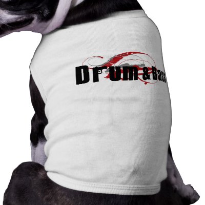 Drum and Bass Mob Dog Tshirt by insomniak