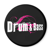 Drum and Bass Mob Refrigerator Magnets