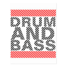 Drum and Bass Post Cards