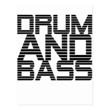 Drum and Bass Post Cards