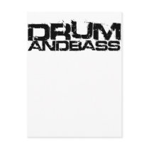 Drum and Bass Postcard