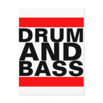 Drum and Bass Postcard