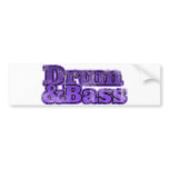 Drum and Bass Purple Bumper Sticker
